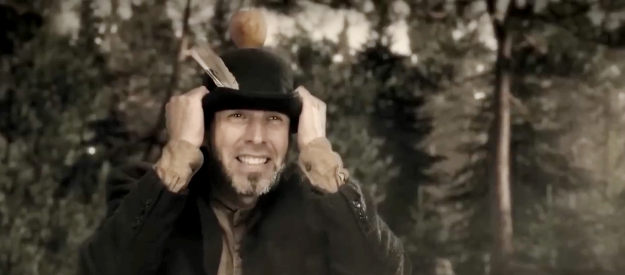 Tim Atnip as Lyle, concerned Maddox is going to miss the apple and his head with a bullet in Jack Wyatt and the Gun from Hell (2021)