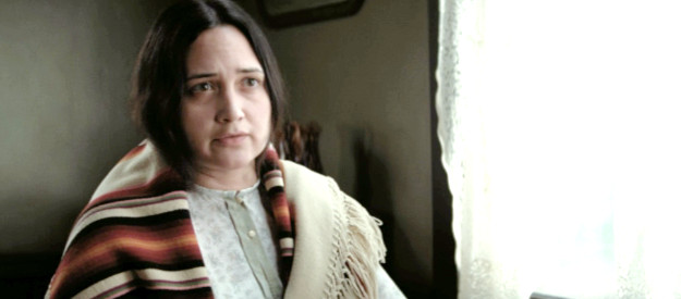 Lily Gladstone as Mollie, suspecting her husband knows more about his sister's death than he's sharing in Killers of the Flower Moon (2023)