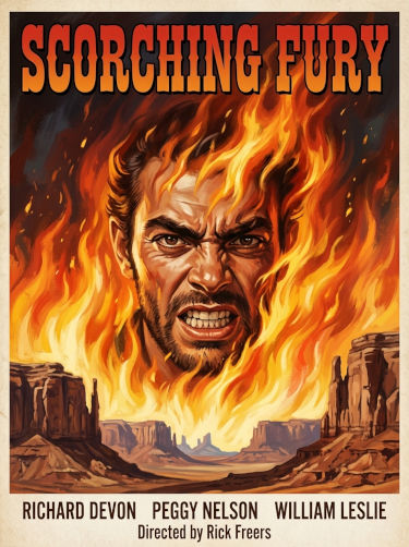 Scorching Fury (1962) AI generated movie poster