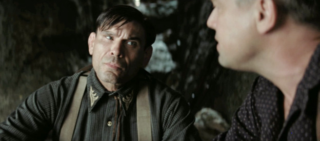 Tommy Schultz as Blackie Thompson, being hired for a murder in Killers of the Flower Moon (2023)