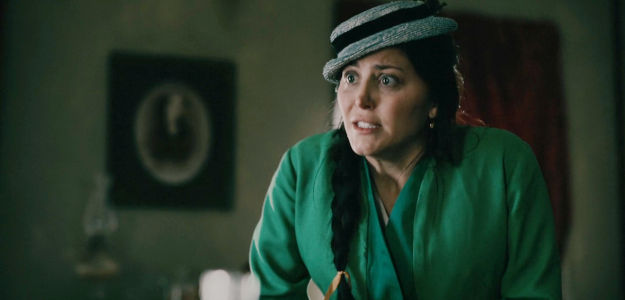 Cassandra Scerbo as Josephine 'Jo' Beckett, frantic after her son goes missing in The Wolf and the Lamb (2026)