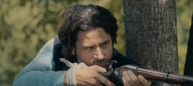 Nathan Todaro as Jason Collier, hunting for his family's survival in Valley of the Shadow (2026)